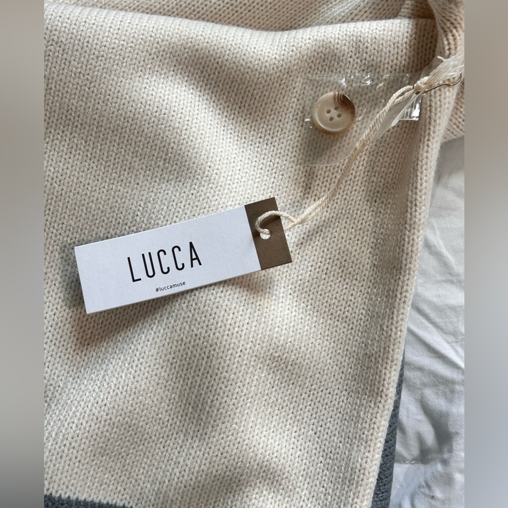 LUCCA Cream and Gray Jumpsuit KNITTED 
NAVY - - Picture 12 of 14